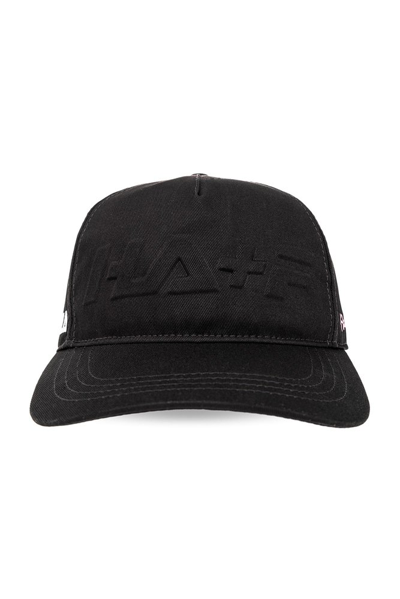 Shop Fila X Haider Ackermann Logo Embroidered Baseball Cap In Black