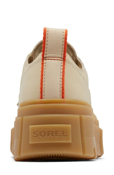Shop Sorel Caribou X Waterproof Platform Sneaker In Bleached Ceramic/ Gum 16