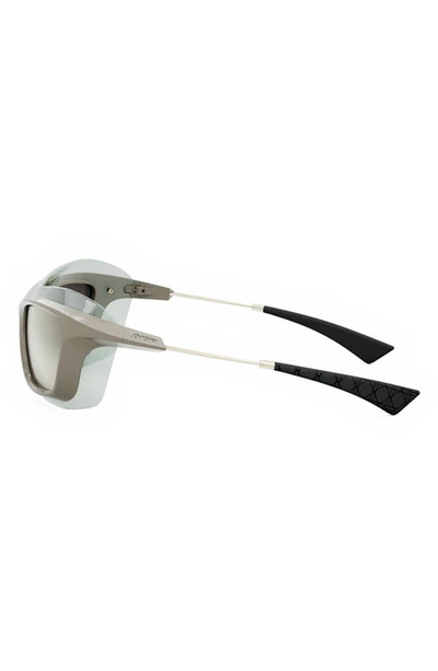 Shop Dior 'xplorer S1u 56mm Square Sunglasses In Beige/ Smoke Mirror