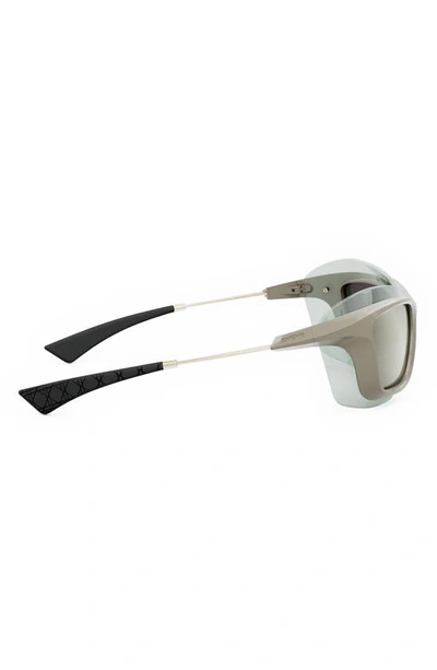 Shop Dior 'xplorer S1u 56mm Square Sunglasses In Beige/ Smoke Mirror