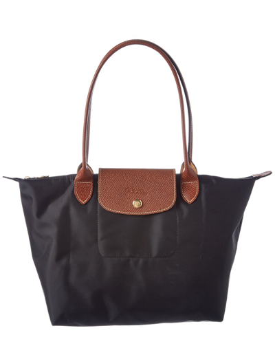 LONGCHAMP MEDIUM LE PLIAGE NYLON SHOULDER TOTE BLACK