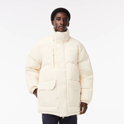 Shop Lacoste Men's Removable Hood Midi Puffer Jacket - 48 - S/m