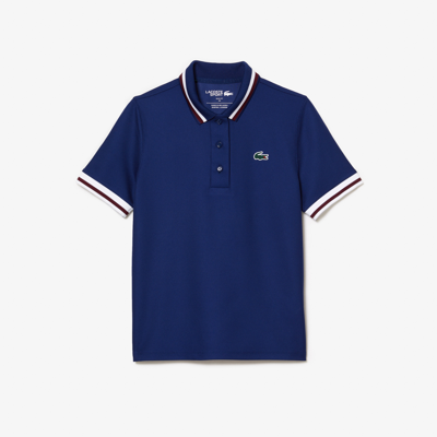 Shop Lacoste Women's Ultra-dry Anti-uv Stretch Golf Polo - 44 In Blue