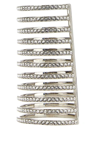 Shop Amina Muaddi Bracelets In Silver