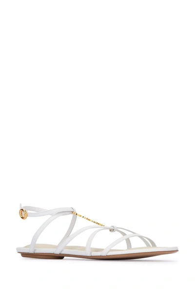 Shop Jacquemus Sandals In White