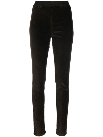 Shop Uma Wang High-waisted Leggings In Brown