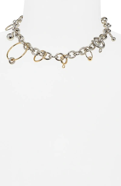 Justine Clenquet Joe Choker Necklace In Gold/ Palladium
