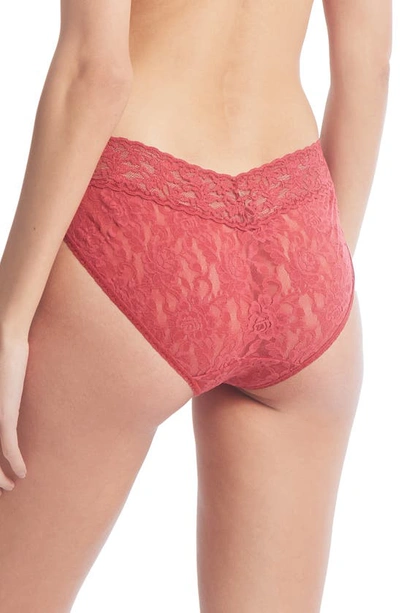 Shop Hanky Panky Signature Lace Vikini In Burnt Sienna Red