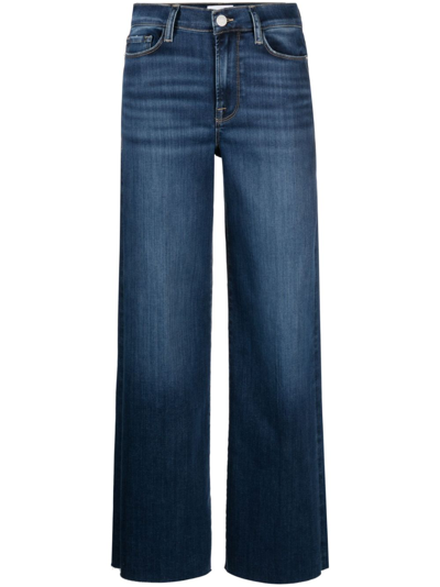 Shop Frame Le Slim Palazzo Jeans - Women's - Lyocell/cotton/polyester/spandex/elastane In Blue
