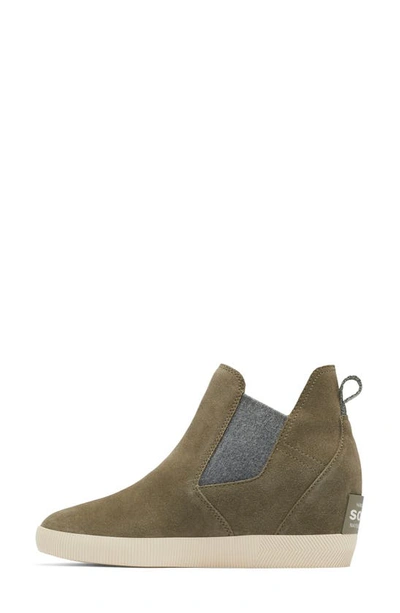 Shop Sorel Out N About Slip-on Wedge Shoe Ii In Stone Green/ Bleached Ceramic