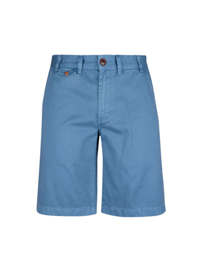 Shop Barbour Men's Neuston Twill Shorts In Force Blue