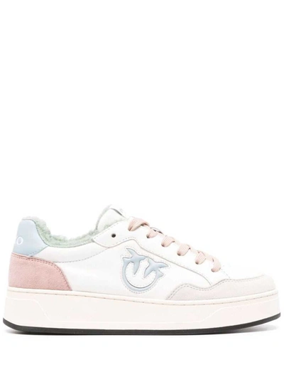 Shop Pinko Bondy 2,0 Sneaker Pelle In White