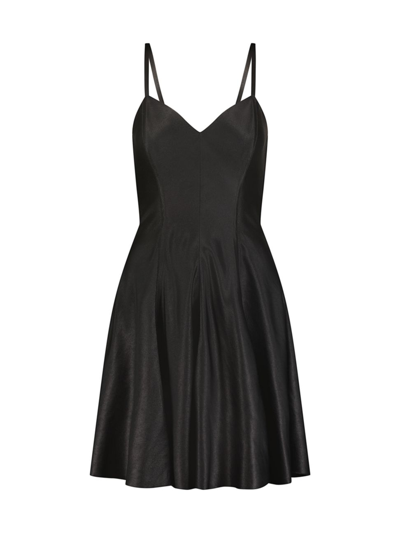 Shop Marina Moscone Women's Mini Swing Dress In Black