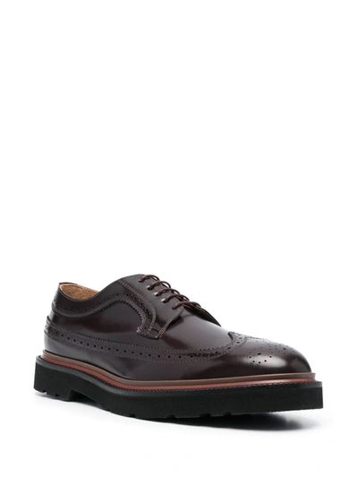 Shop Paul Smith Mens Shoe Count Burgundy Shoes In Red