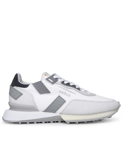 Shop Ghoud Ghōud Rush Acrylic Sneakers In White Tech Fabric In Grey