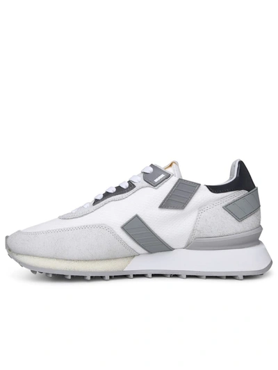 Shop Ghoud Ghōud Rush Acrylic Sneakers In White Tech Fabric In Grey