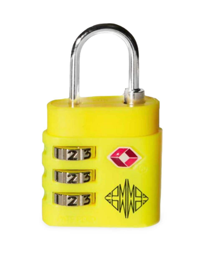 Shop Fpm Men's Bank S Suitcase Padlock In Laser Lemon