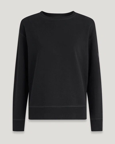 Shop Belstaff Signature Sweatshirt Für Damen Cotton Fleece In Black