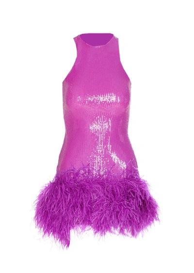 Shop David Koma Dresses In Violet