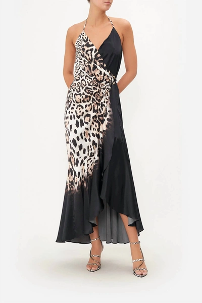 Shop Camilla Wrap Front Hardware Dress In Cool For Cats In Multi