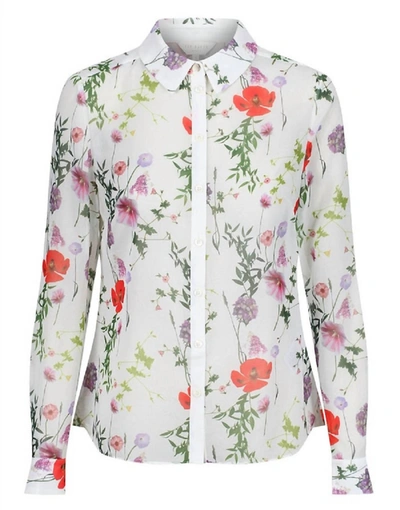 Ted Baker Women's Hedgerow Shivany Sheer Floral Shirt In Multi In Multi