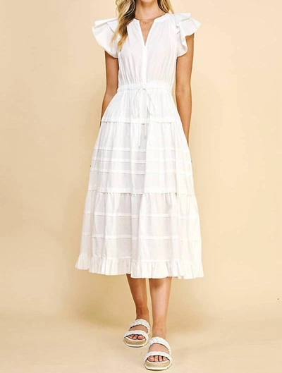 Shop Pinch Trixie Tiered Dress In White