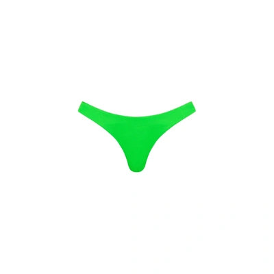 Shop Kulani Kinis Women's Ribbed Minimal Full Bikini Bottom In Peppermint In Green