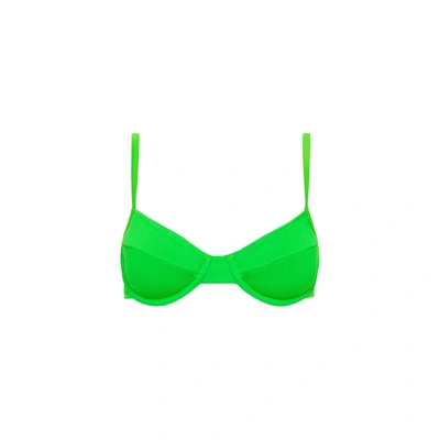Shop Kulani Kinis Women's Ditzy Underwire Bikini Top In Peppermint In Green