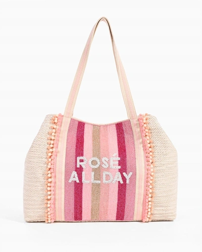 Shop America & Beyond Women's Anguilla Embellished Tote Bag In Rose All Day In Multi