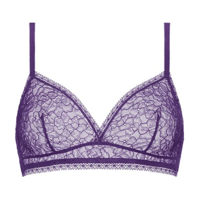 Shop Eres Douce Non-wired Triangle Bra In Iris
