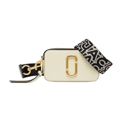 Shop Marc Jacobs The Colorblock Snapshot Bag In Cloud_white_multi