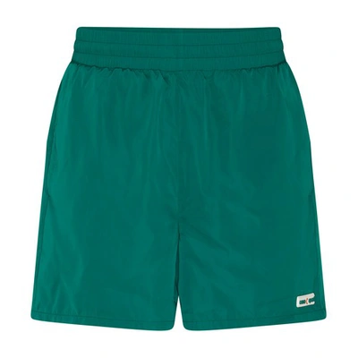 Shop Casablanca Shell Suit Track Shorts In Green