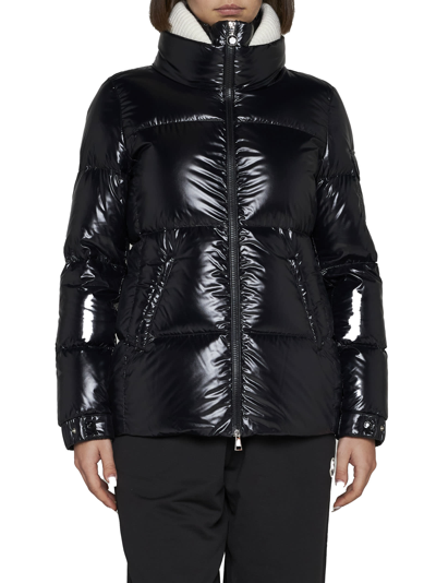 Shop Moncler Down Jacket In Nero