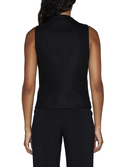 Shop Giorgio Armani Vest In Black Beauty