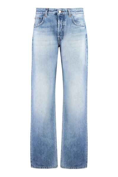 Shop Jacquemus Fresa Straight Leg Jeans In Denim