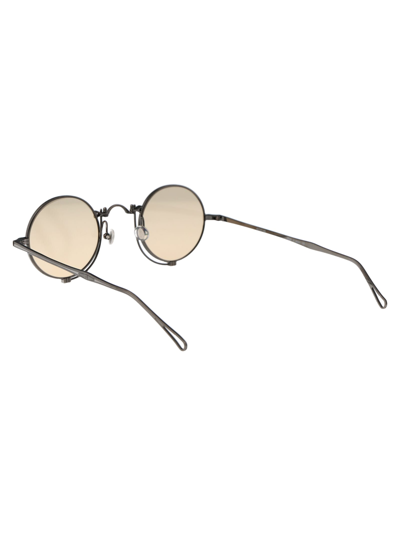 Shop Matsuda 10601h Sunglasses In As Antique Silver, Cafe Light Brown