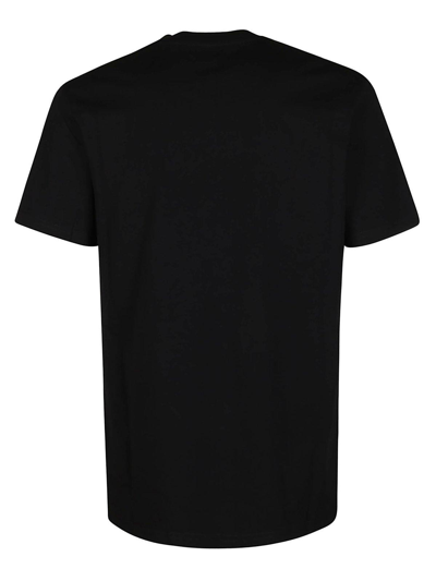 Shop Moschino Logo Crewneck T-shirt In Black