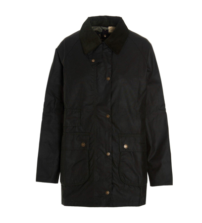 Shop Barbour Button-up Raincoat In Sage