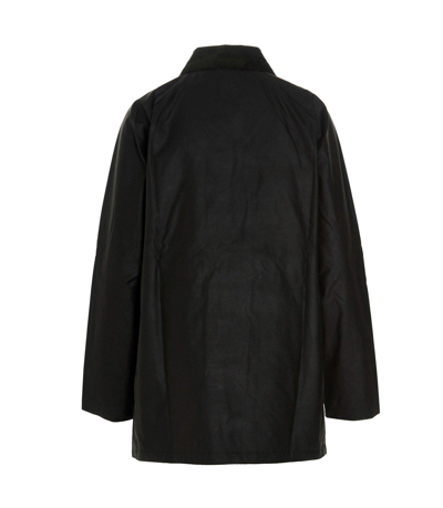 Shop Barbour Button-up Raincoat In Sage