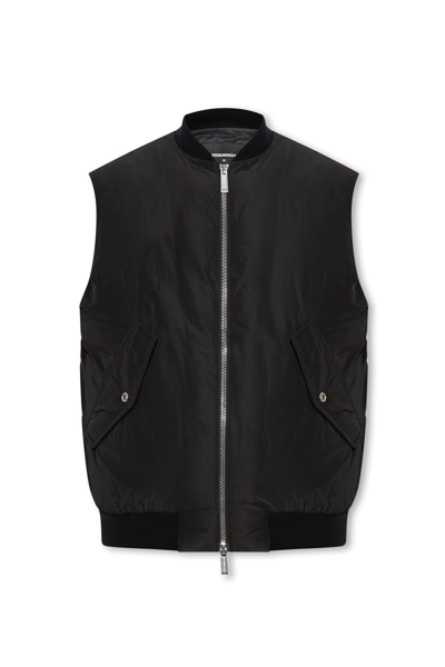Shop Dsquared2 Down Vest With Reflective Back