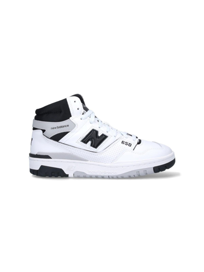 Shop New Balance High Bb 650 Sneakers In White