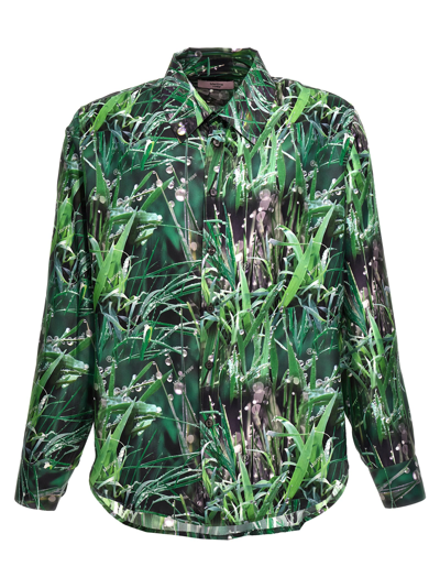 Shop Martine Rose Grass Shirt In Green