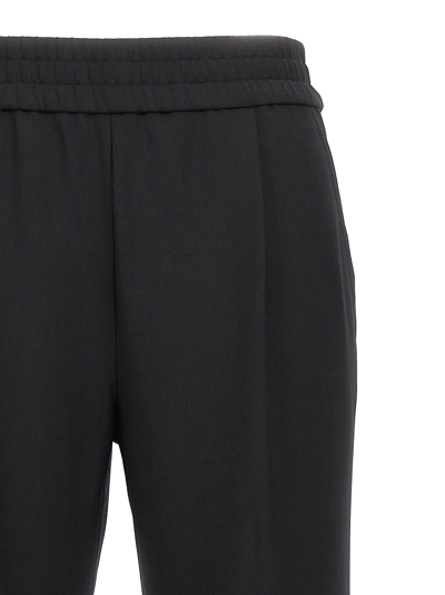 Shop Helmut Lang Logo Band Pants In Black