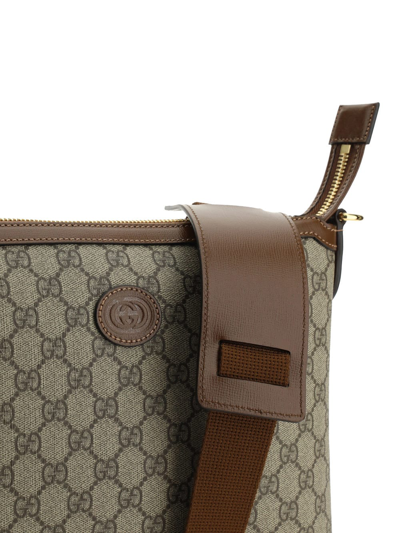 Gucci Interlocking G-print Clutch Bag In Be.eb/bro.sug/br.