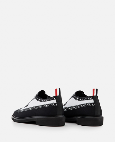 Shop Thom Browne Longwing Brogue Trompe Loeil Knit In Black