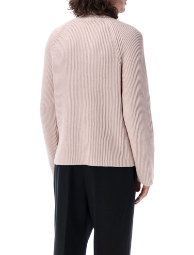 Shop Ami Alexandre Mattiussi High-neck Sweater In Pink