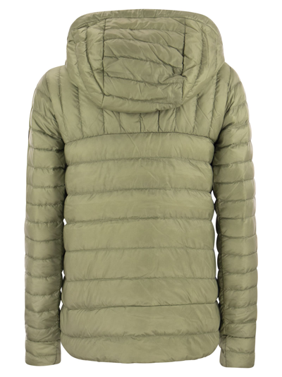 Shop Canada Goose Roxboro - Short Down Jacket With Hood In Green