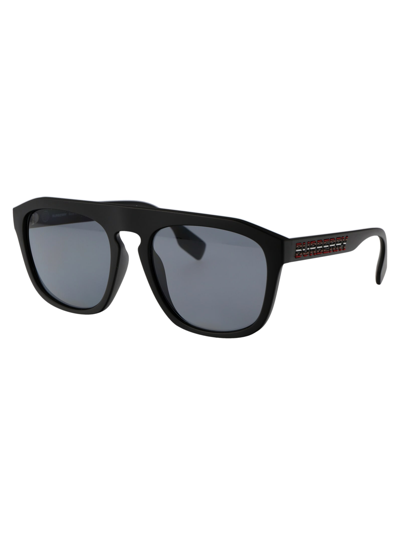 Shop Burberry Eyewear Wren Sunglasses In 346481 Matte Black
