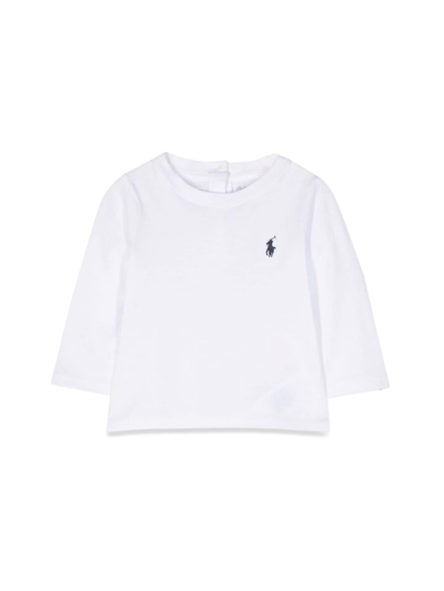 Shop Ralph Lauren T-shirt ml In Bianco