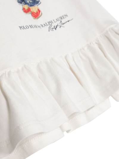 Shop Ralph Lauren Mc Bear T-shirt In Bianco